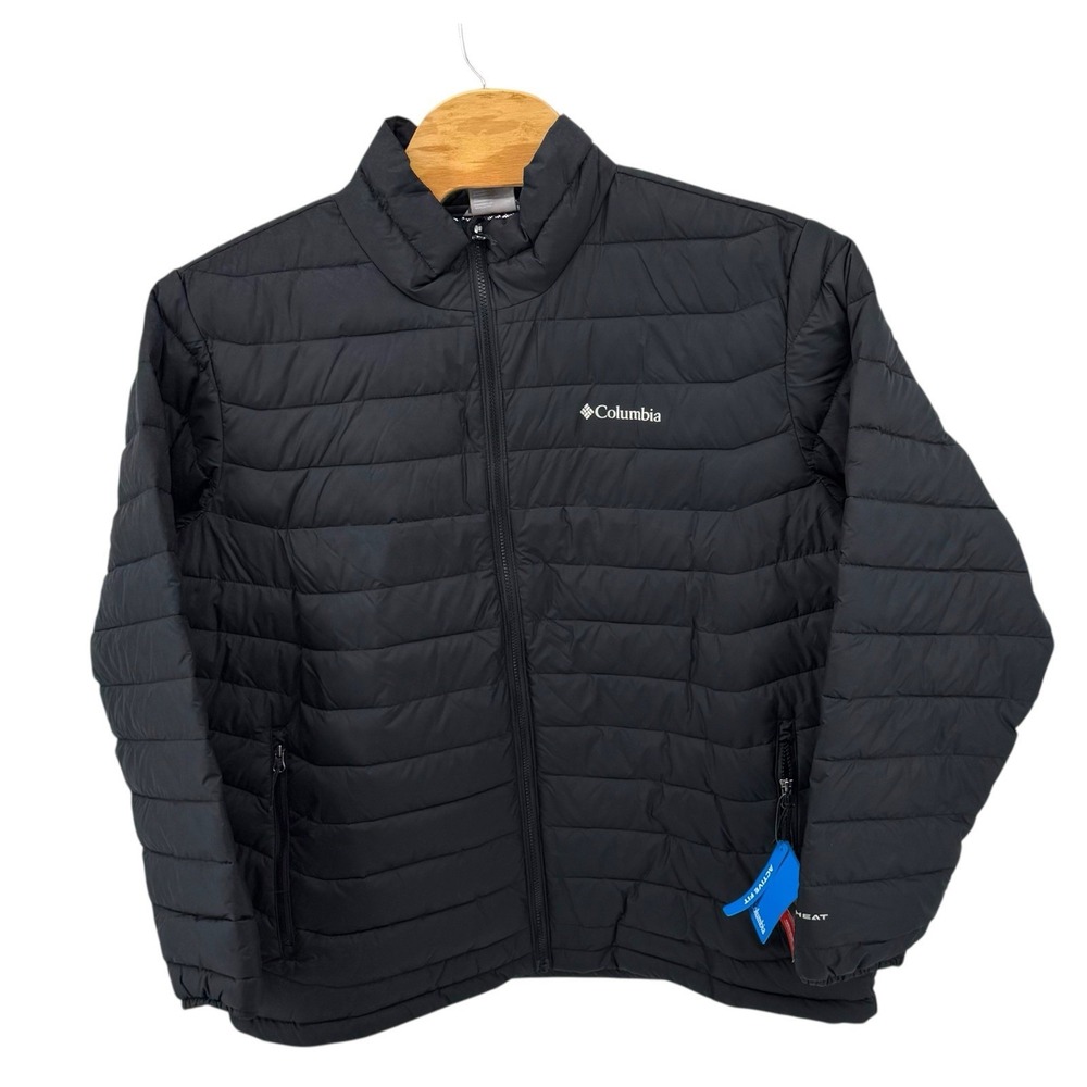 Columbia Powder Lite II Full-Zip Jacket Men's Size‎ XXL Black 2086961 Puffer New